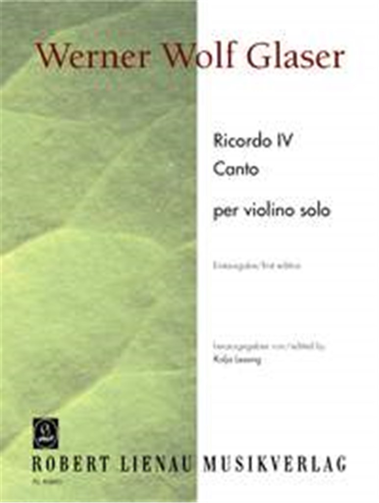 Ricordo IV und Canto